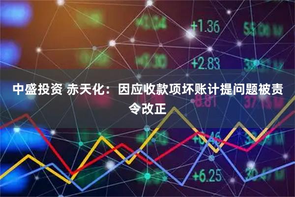 中盛投资 赤天化：因应收款项坏账计提问题被责令改正