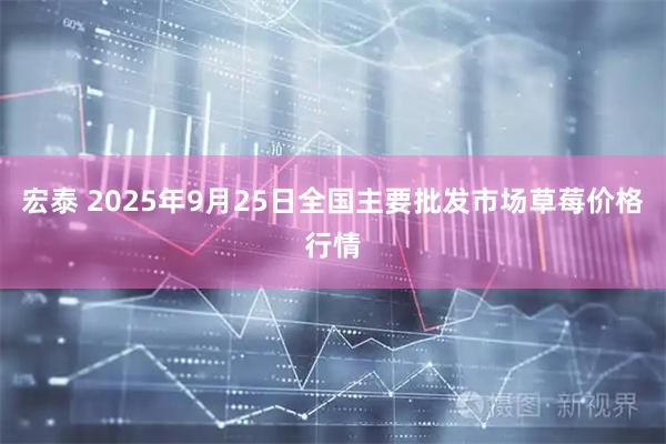 宏泰 2025年9月25日全国主要批发市场草莓价格行情
